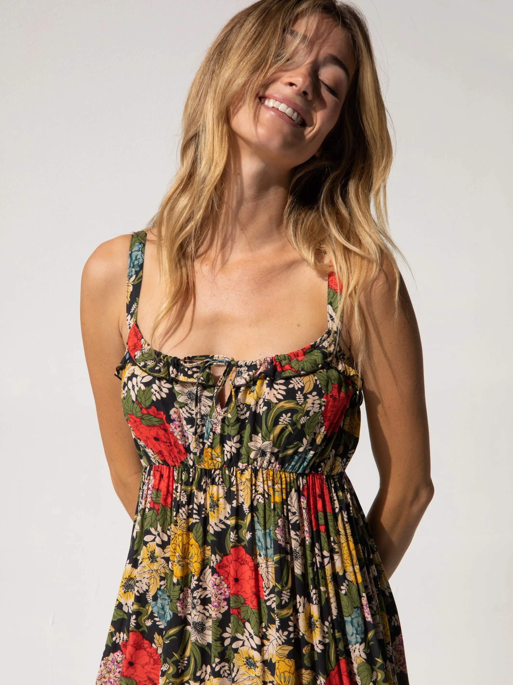 Elizabeth Maxi Dress - Black Red Poppy sold by NATURAL LIFE product image thumbnail 5