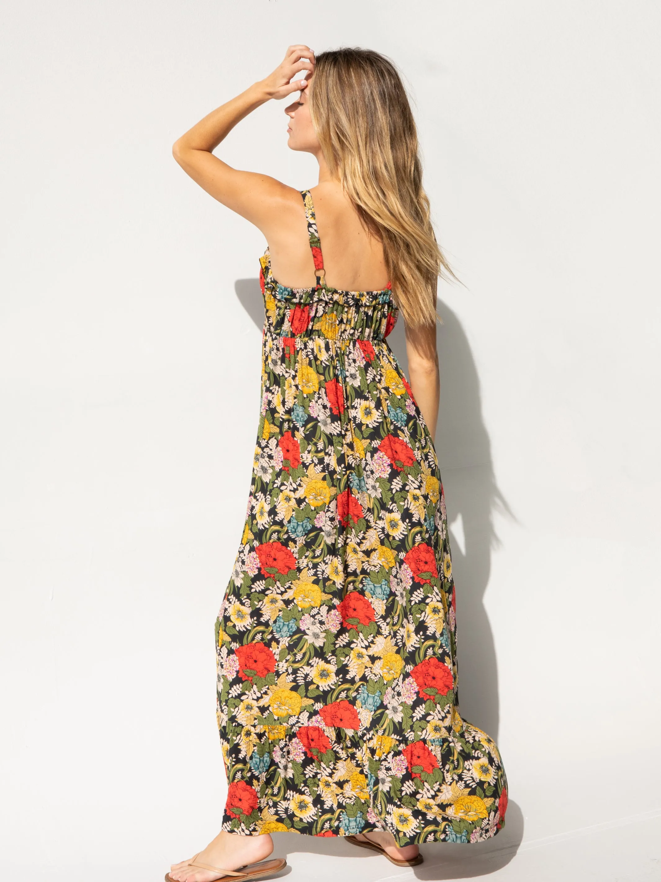 Elizabeth Maxi Dress - Black Red Poppy sold by NATURAL LIFE product image thumbnail 3