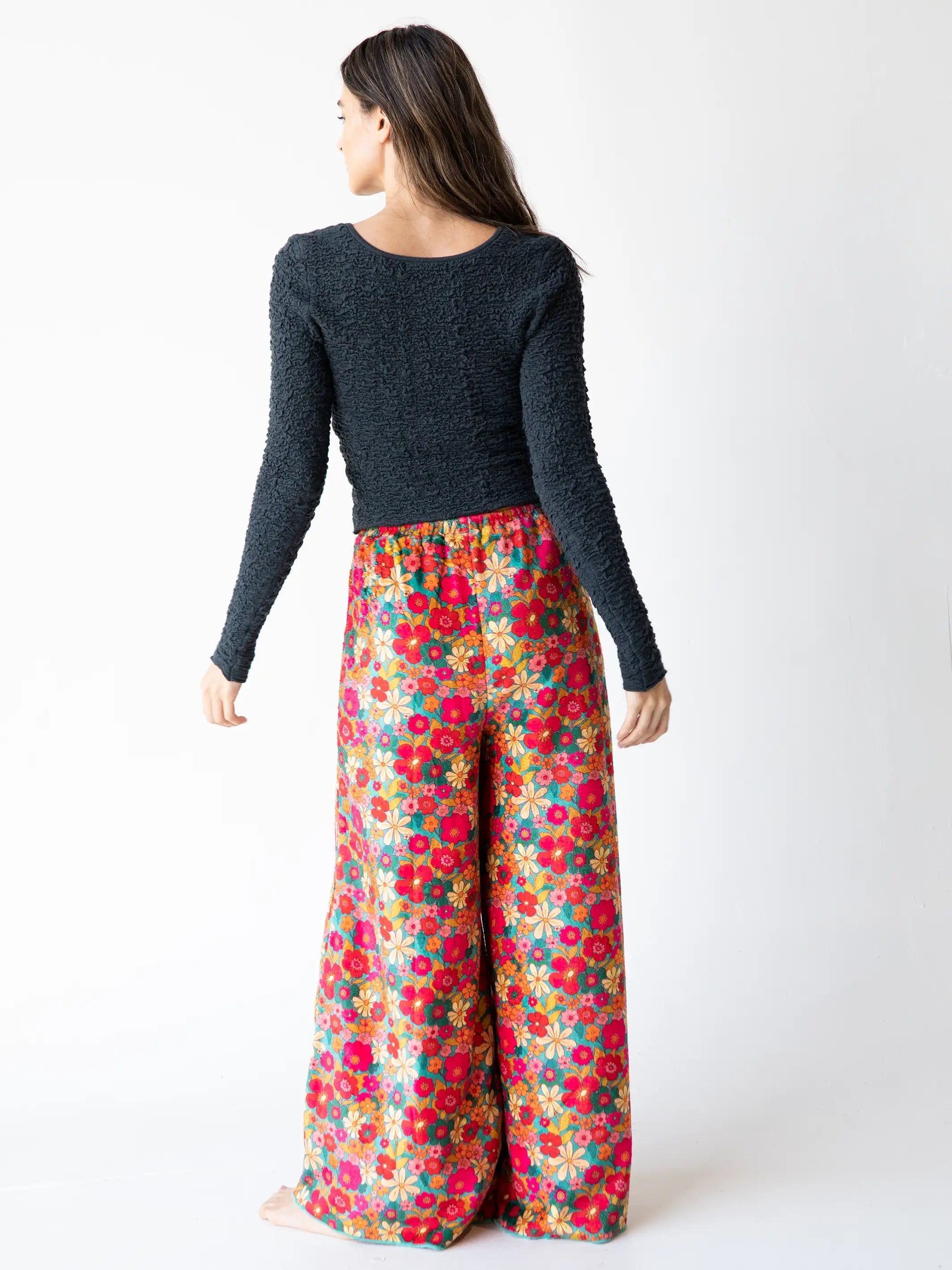 Cozy Wide Leg Pant - Retro Floral sold by NATURAL LIFE product image thumbnail 3