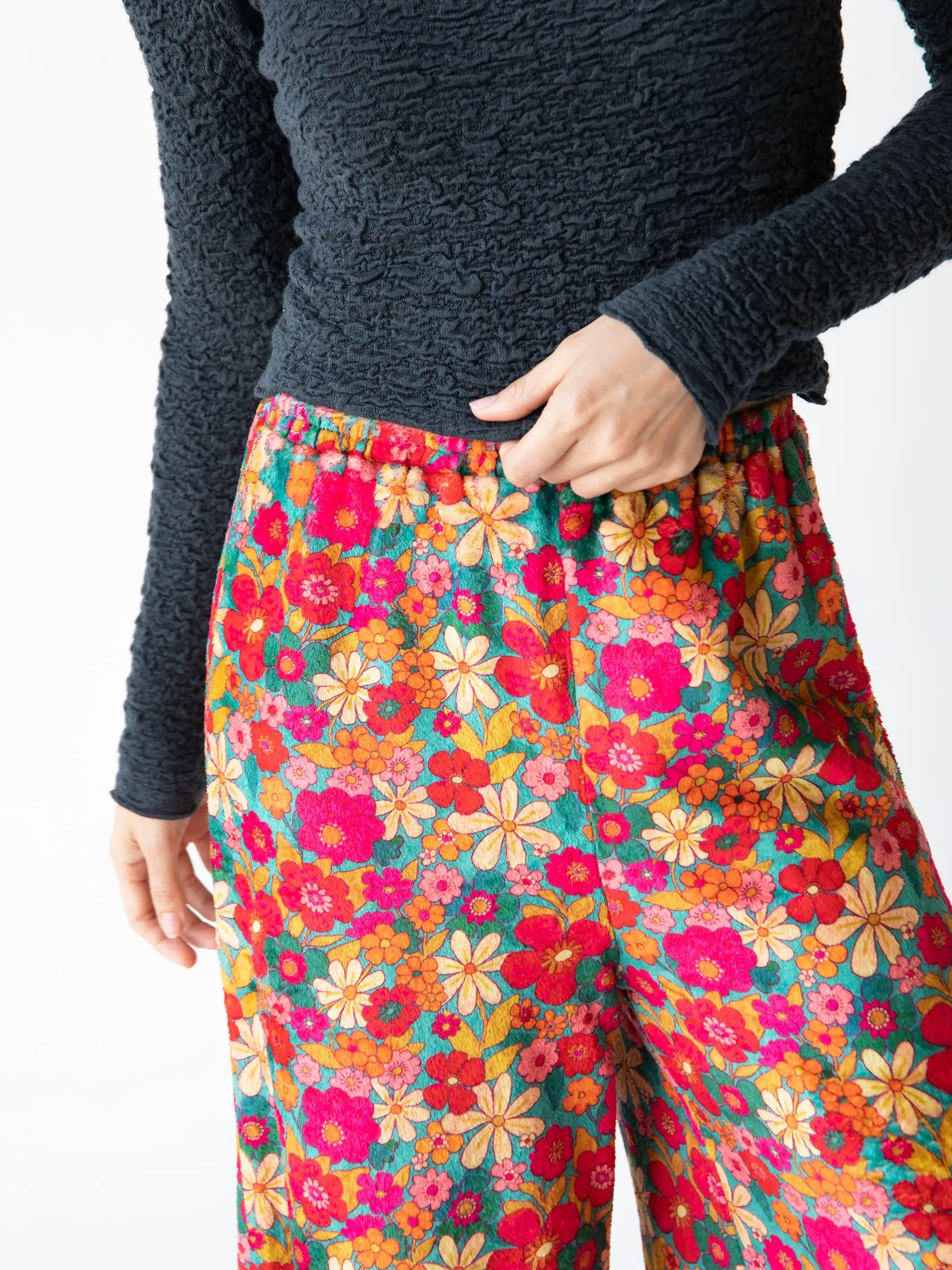 Cozy Wide Leg Pant - Retro Floral sold by NATURAL LIFE product image thumbnail 4