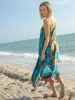 Katrina Midi Slip Dress - Blue Lime Floral sold by NATURAL LIFE