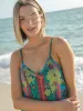 Katrina Midi Slip Dress - Blue Lime Floral sold by NATURAL LIFE