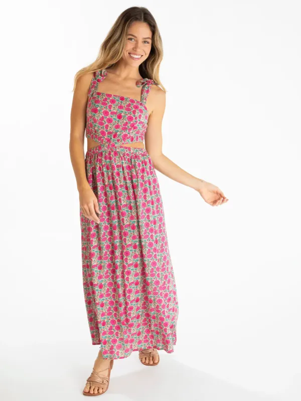 Courtney Maxi Dress - Pink Puff Floral sold by NATURAL LIFE