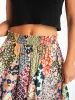 Maylin Midi Skirt - Floral Diamonds Patchwork sold by NATURAL LIFE