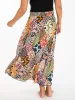 Maylin Midi Skirt - Floral Diamonds Patchwork sold by NATURAL LIFE