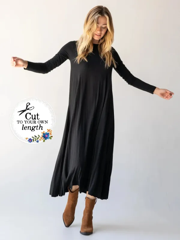 Stevie Knit Maxi Dress - Black sold by NATURAL LIFE