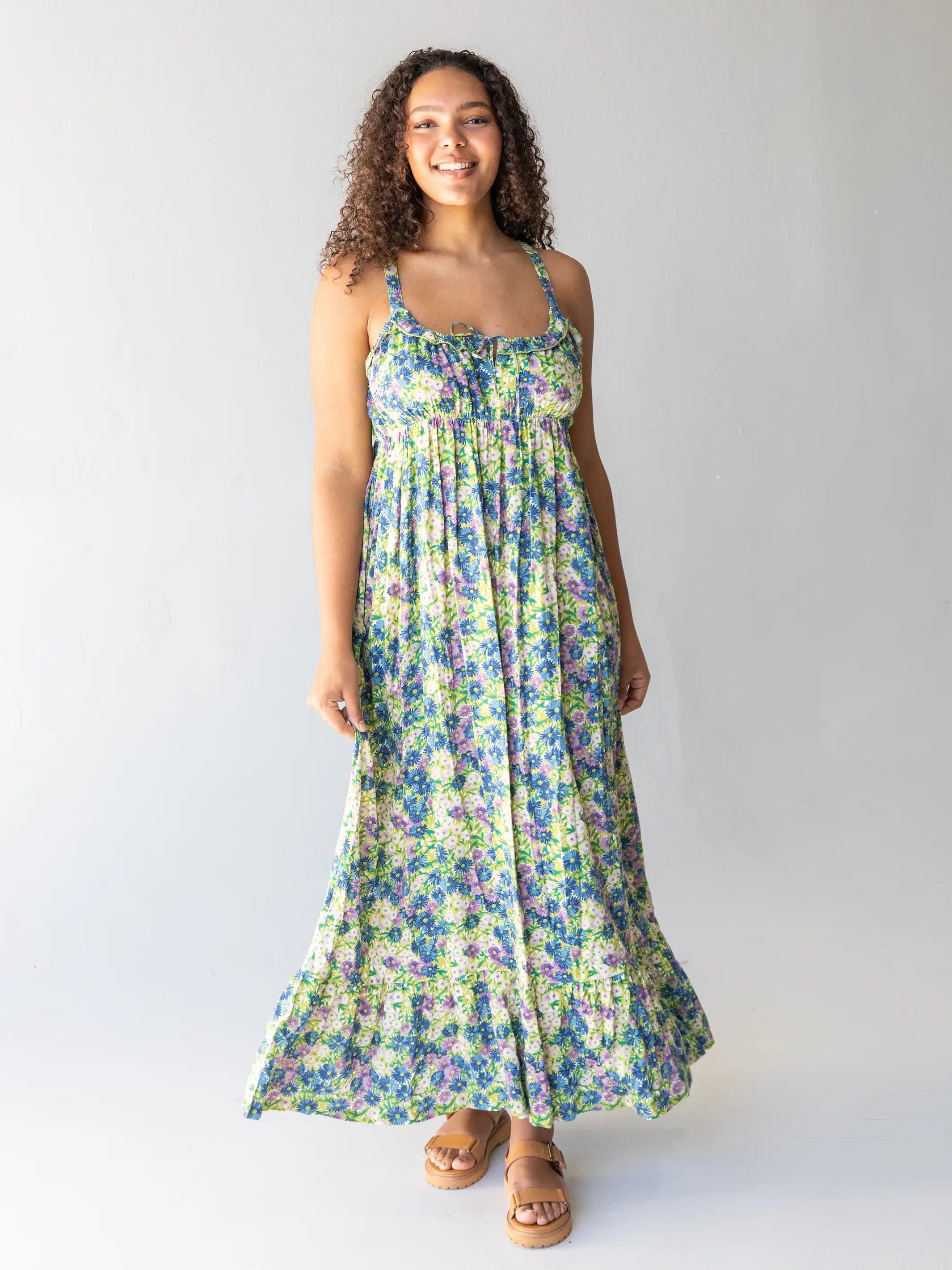 Elizabeth Maxi Dress - Green Floral sold by NATURAL LIFE product image thumbnail 4