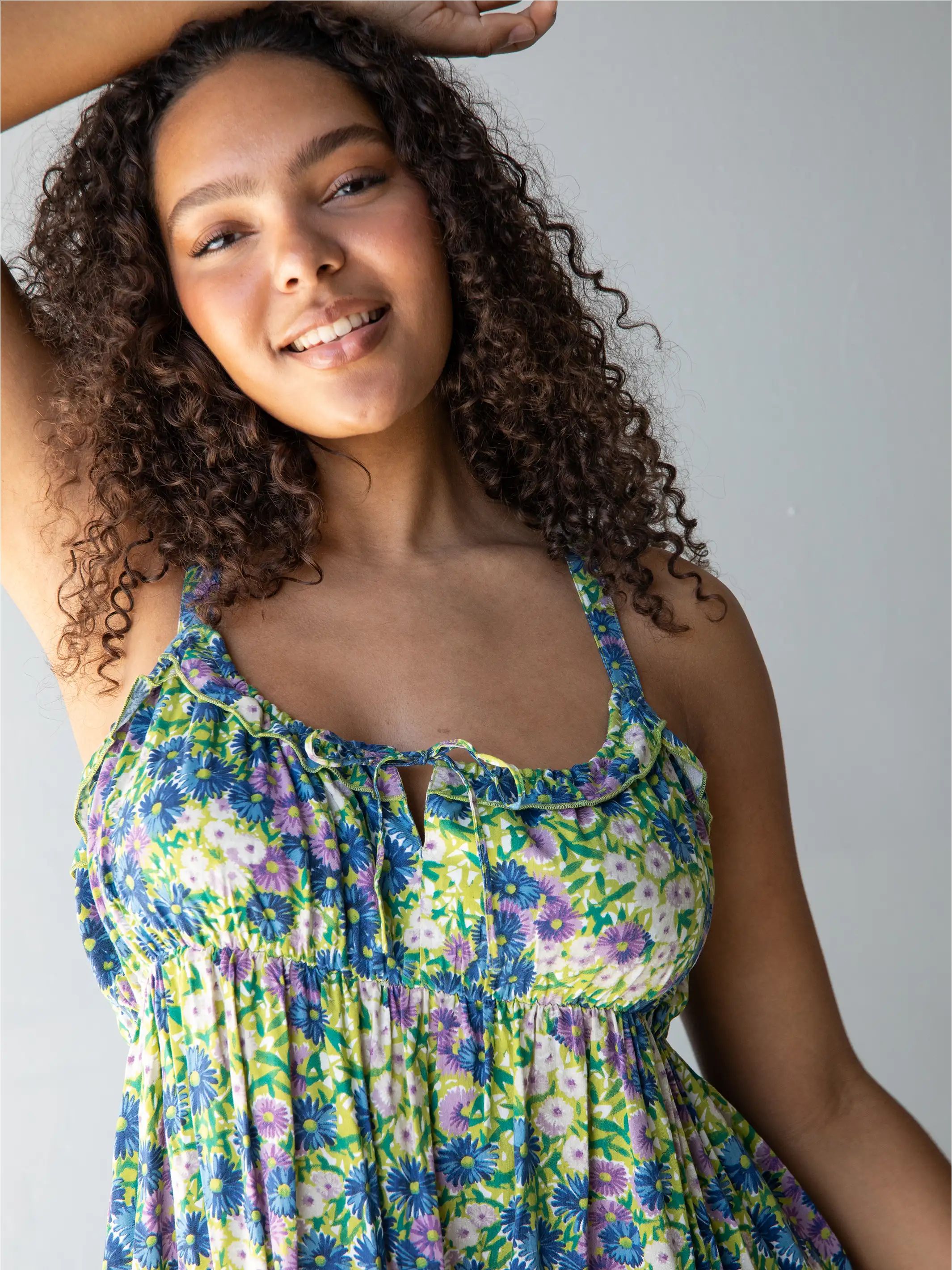 Elizabeth Maxi Dress - Green Floral sold by NATURAL LIFE product image thumbnail 3