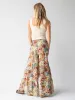 Patti Palazzo Pant - Tan Cream Floral sold by NATURAL LIFE