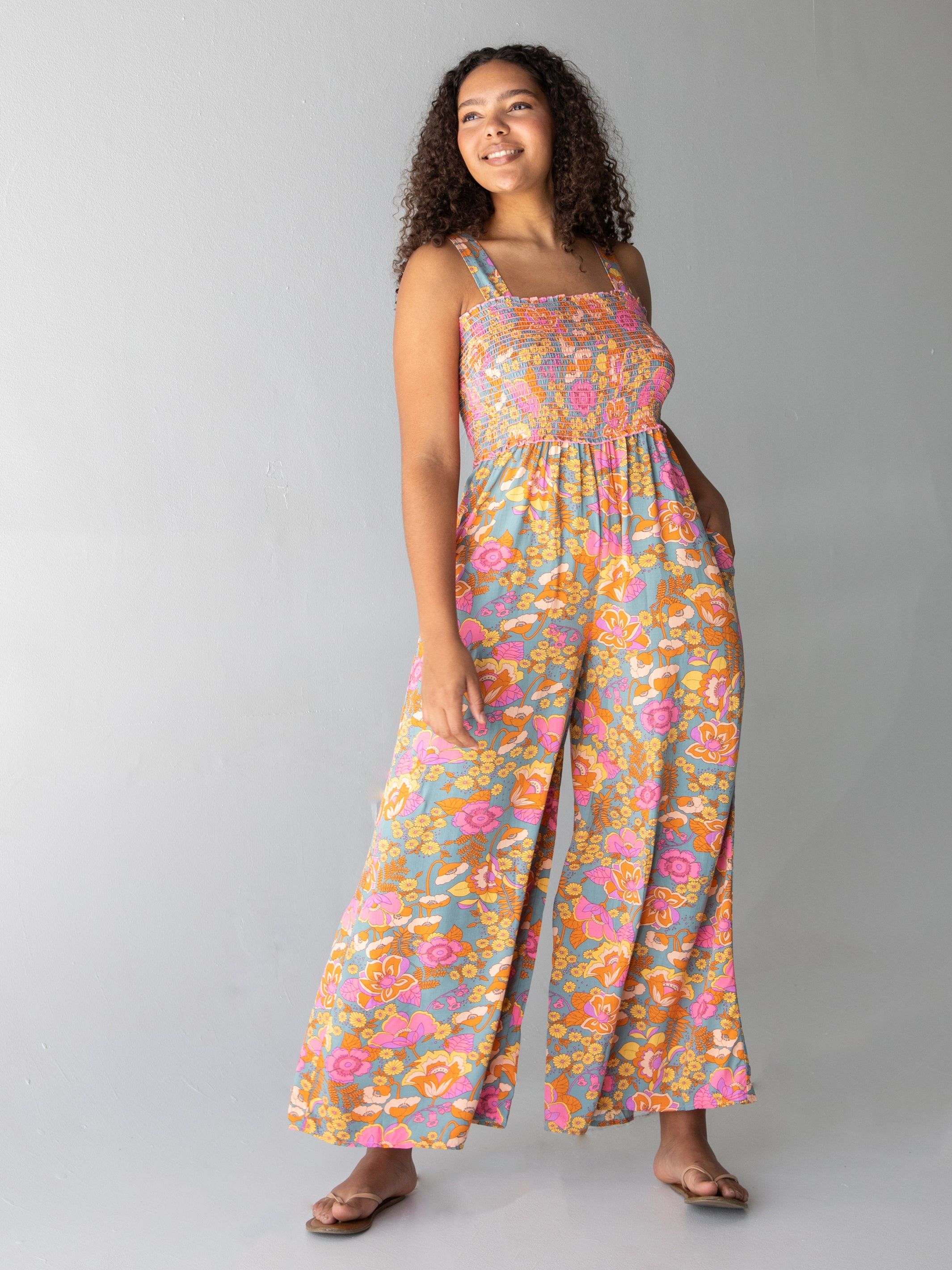 Sedona Jumpsuit - Retro Floral sold by NATURAL LIFE product image thumbnail 5