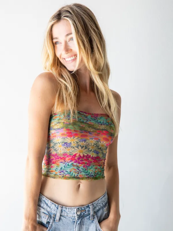 Full Boho Bandeau® Headband - Wildflower Border sold by NATURAL LIFE