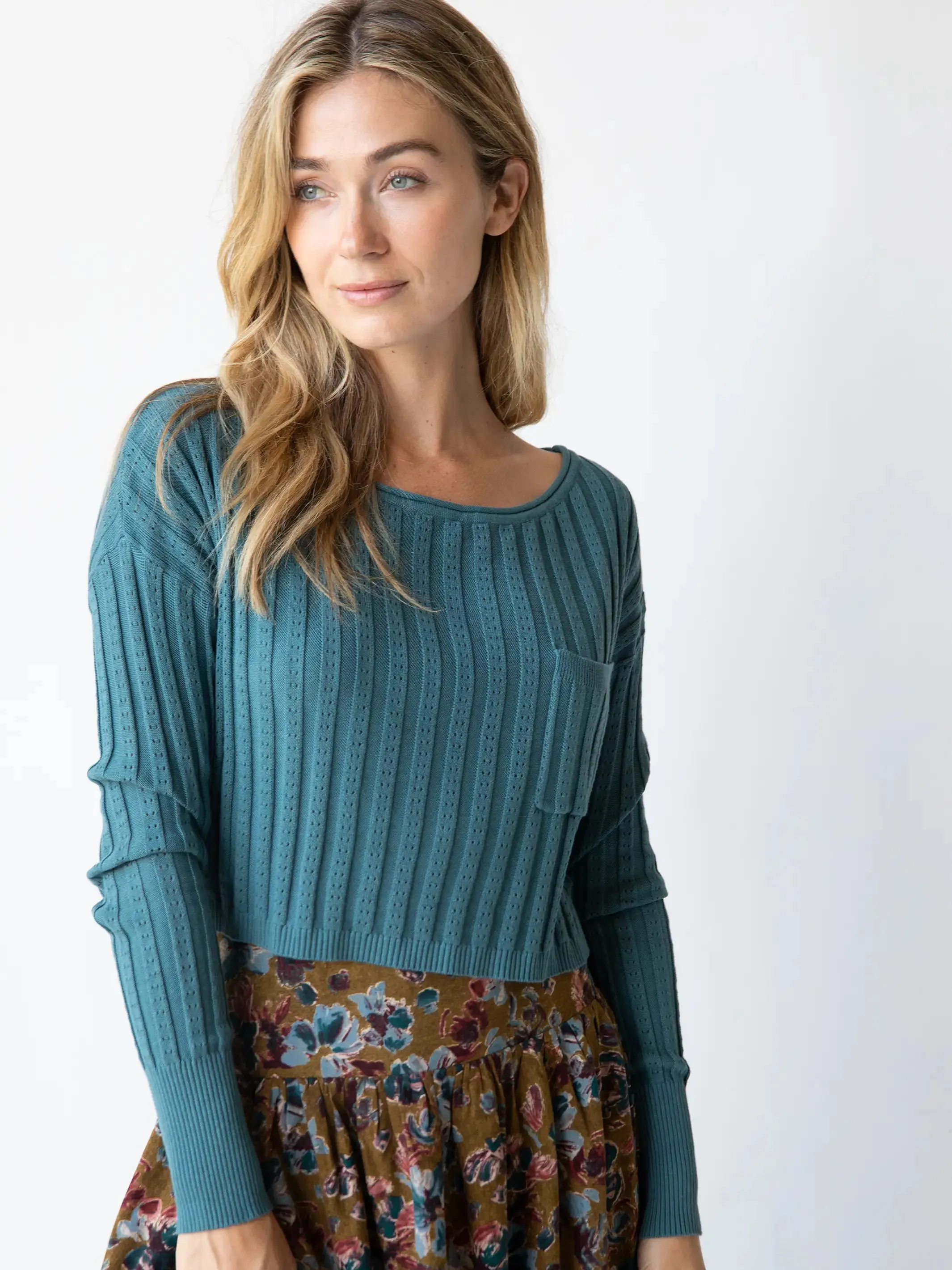 Patti Layering Sweater - Seafoam sold by NATURAL LIFE