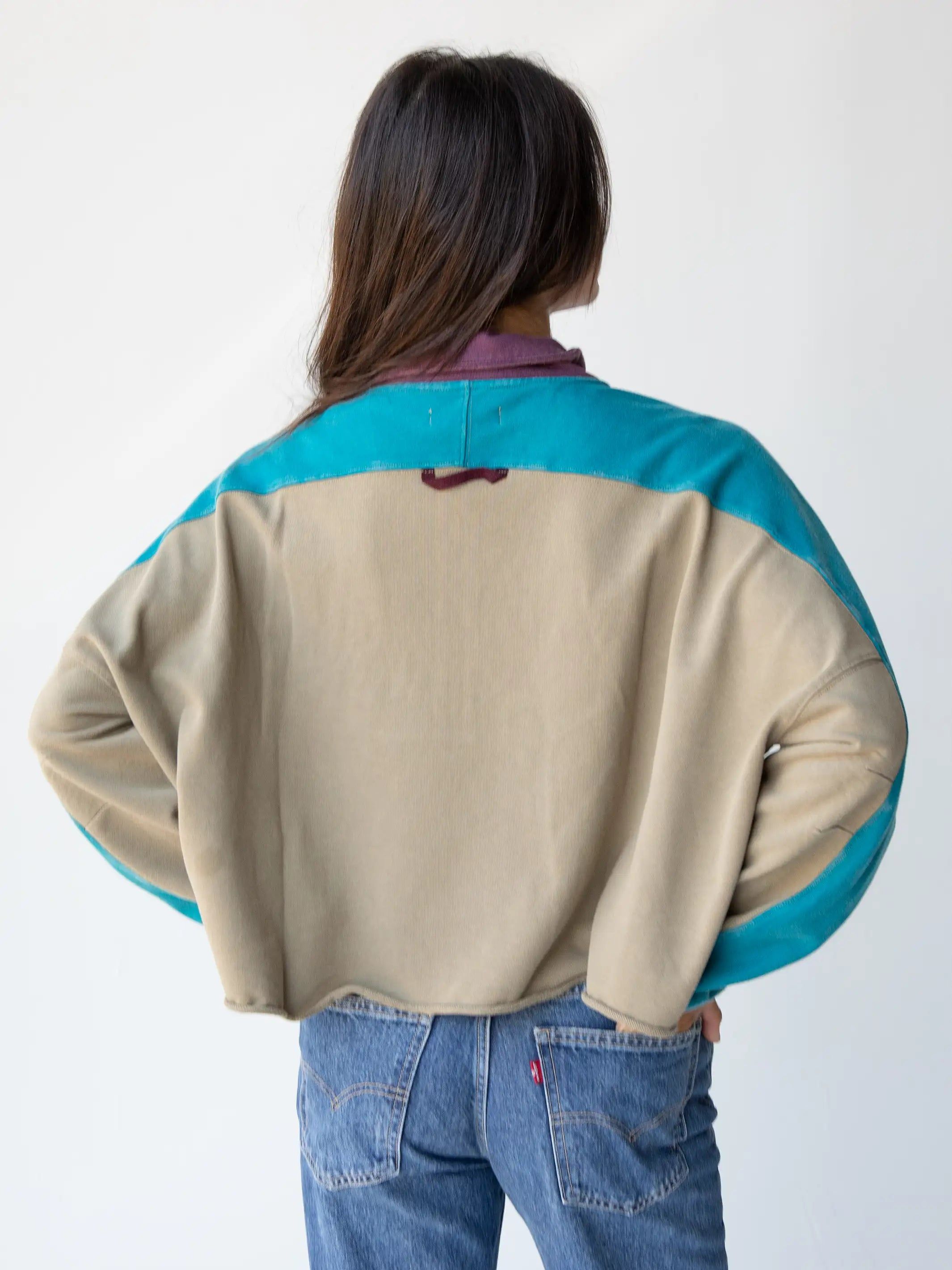 Jess Color Block Pullover - Purple sold by NATURAL LIFE product image thumbnail 4