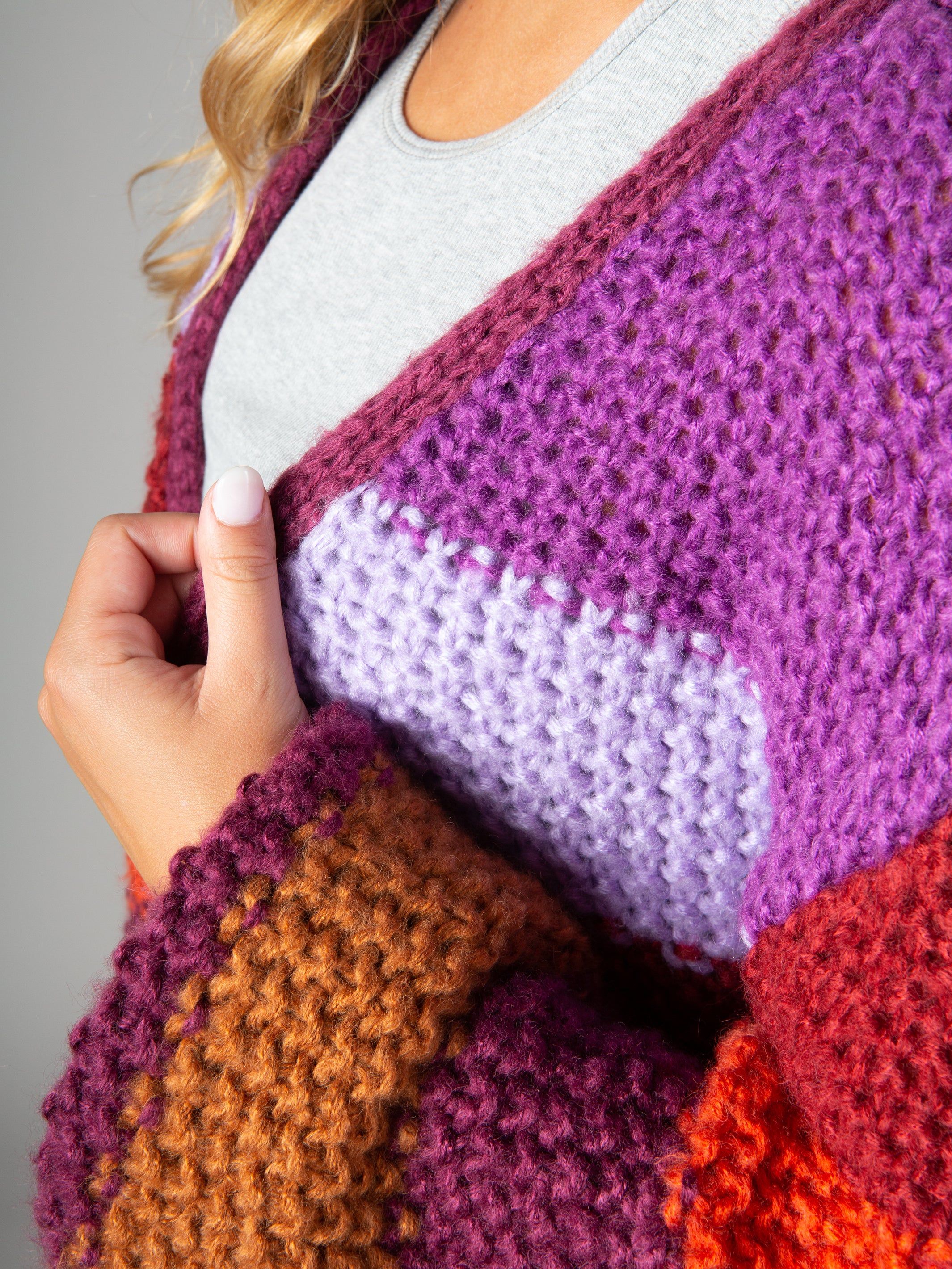 Oversized Striped Cardi Multi sold by NATURAL LIFE product image thumbnail 3