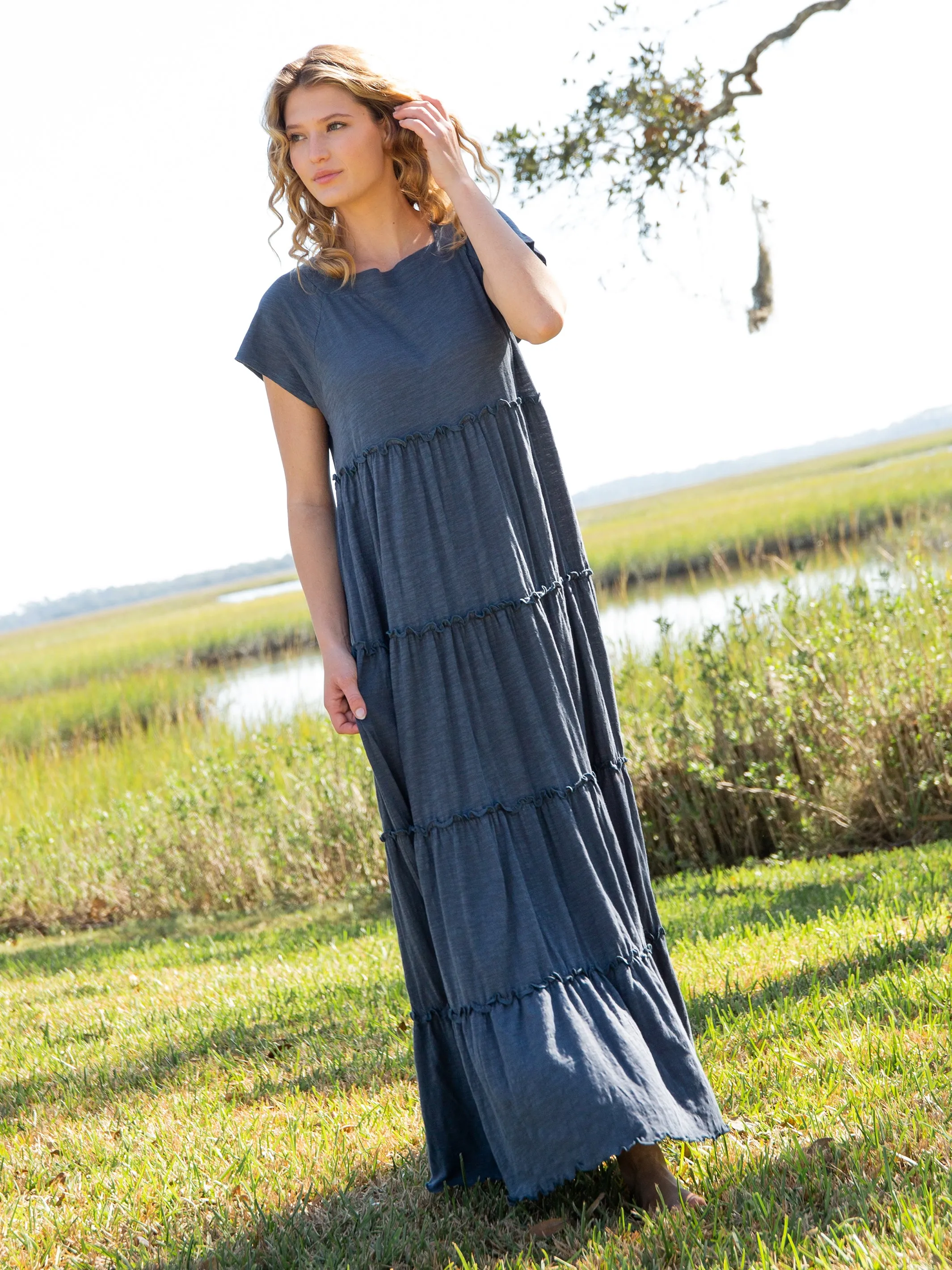 Berkley Cotton Maxi Dress - Indigo sold by NATURAL LIFE