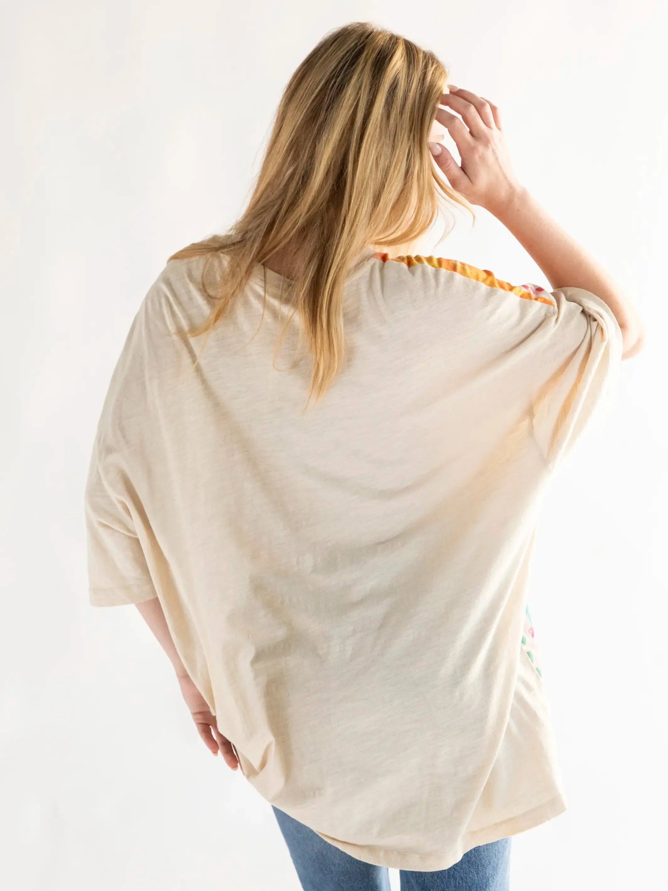 One Size Easy Tee - Live Happy Cream sold by NATURAL LIFE product image thumbnail 2