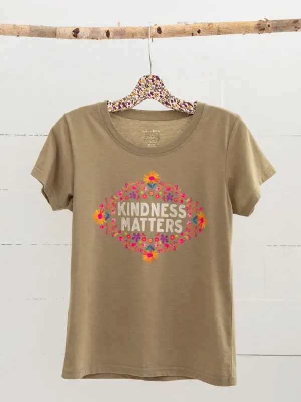 Perfect Fit Tee Shirt - Kindness Matters sold by NATURAL LIFE