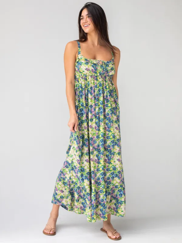 Elizabeth Maxi Dress - Green Floral sold by NATURAL LIFE