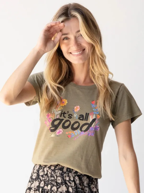 Perfect Fit Tee Shirt - It's All Good made by NATURAL LIFE