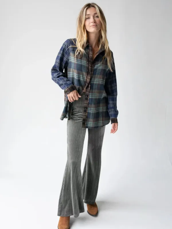 Joplin Velvet Flare Pant - Sage sold by NATURAL LIFE
