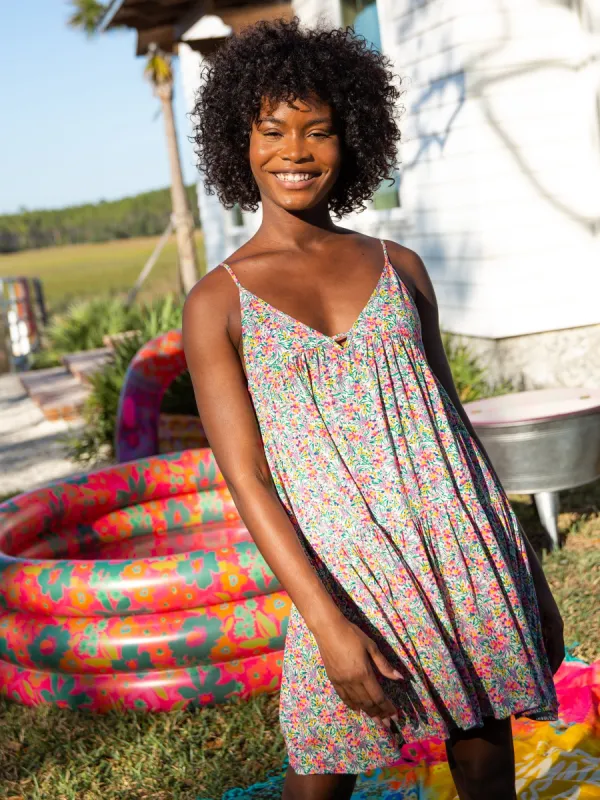 Riley Dress - Neon Ditsy Floral sold by NATURAL LIFE