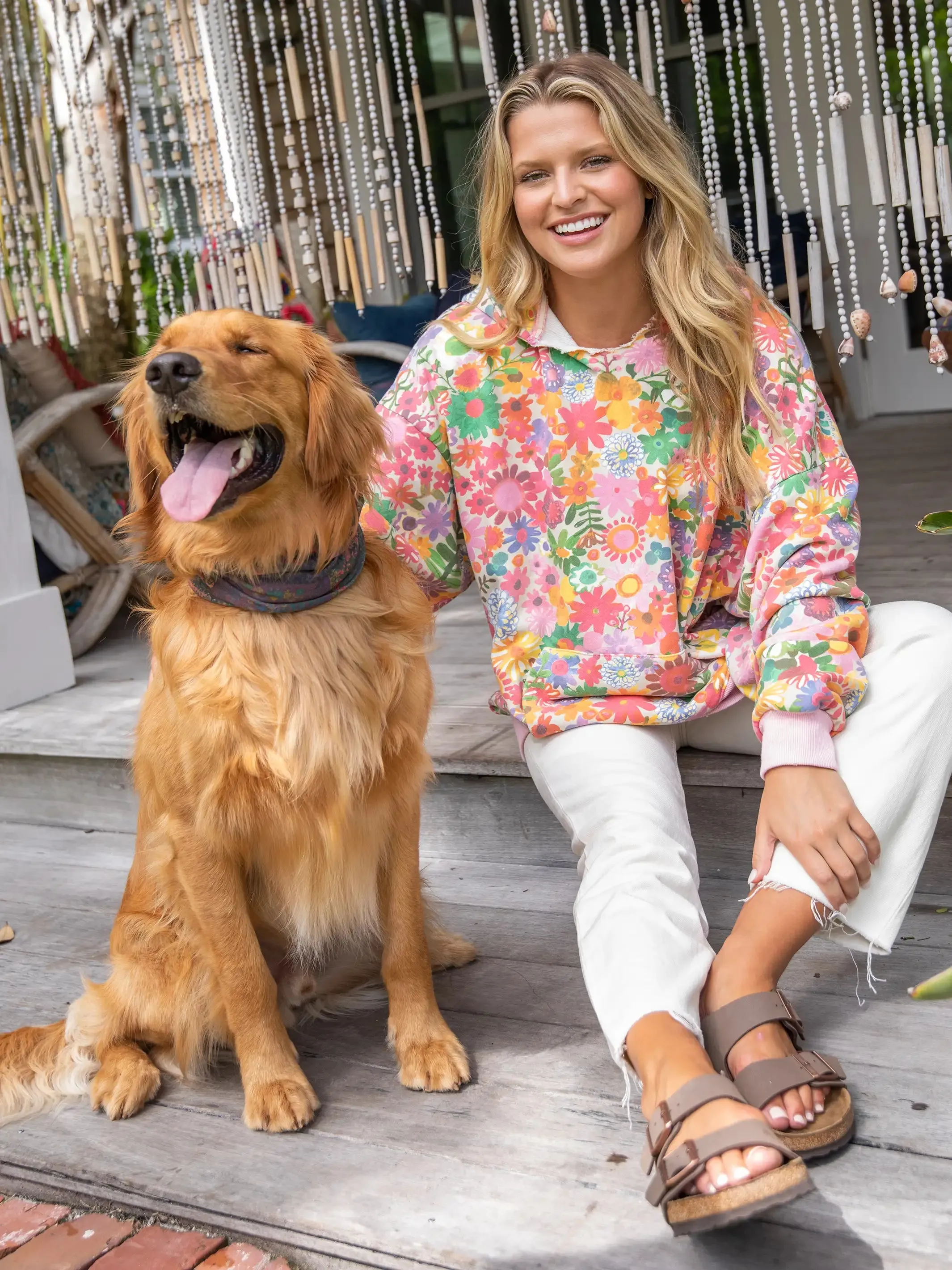 Oversized Printed Sweatshirt - Floral sold by NATURAL LIFE product image thumbnail 4