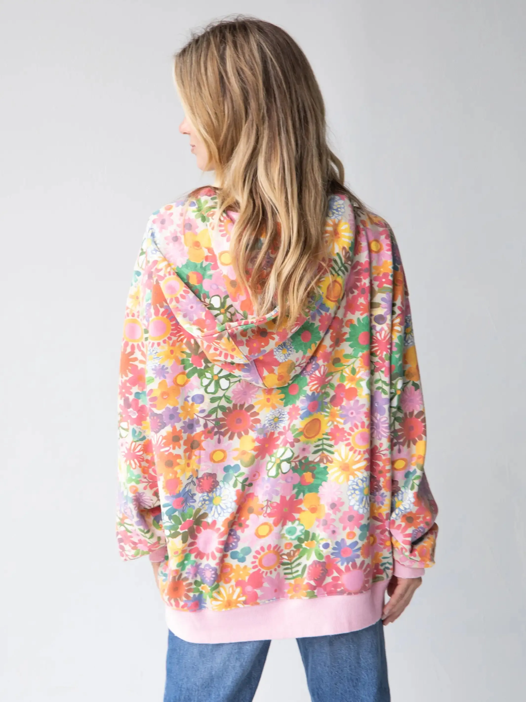 Oversized Printed Sweatshirt - Floral sold by NATURAL LIFE product image thumbnail 3