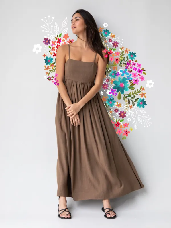 Bailey Maxi Dress - Mushroom sold by NATURAL LIFE