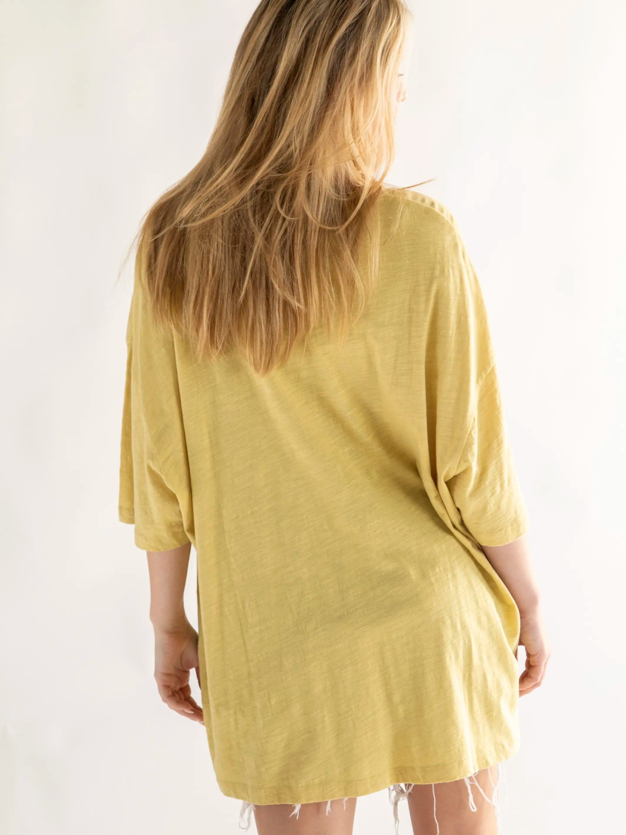 Life Is A Canvas Tee - Let's Just Go Chartreuse sold by NATURAL LIFE product image thumbnail 3