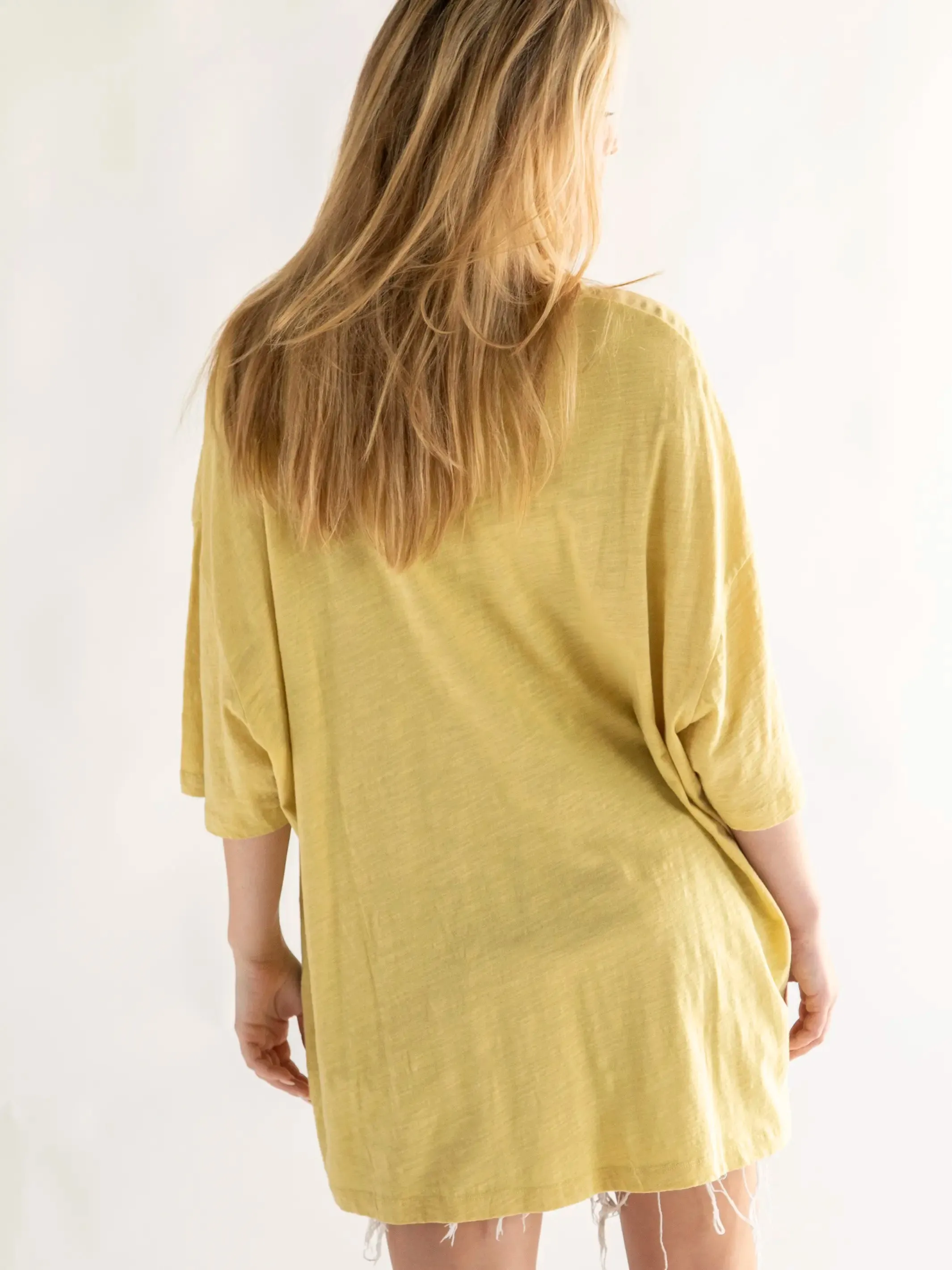 One Size Cotton Easy Tee - Let's Just Go Chartreuse sold by NATURAL LIFE product image thumbnail 3