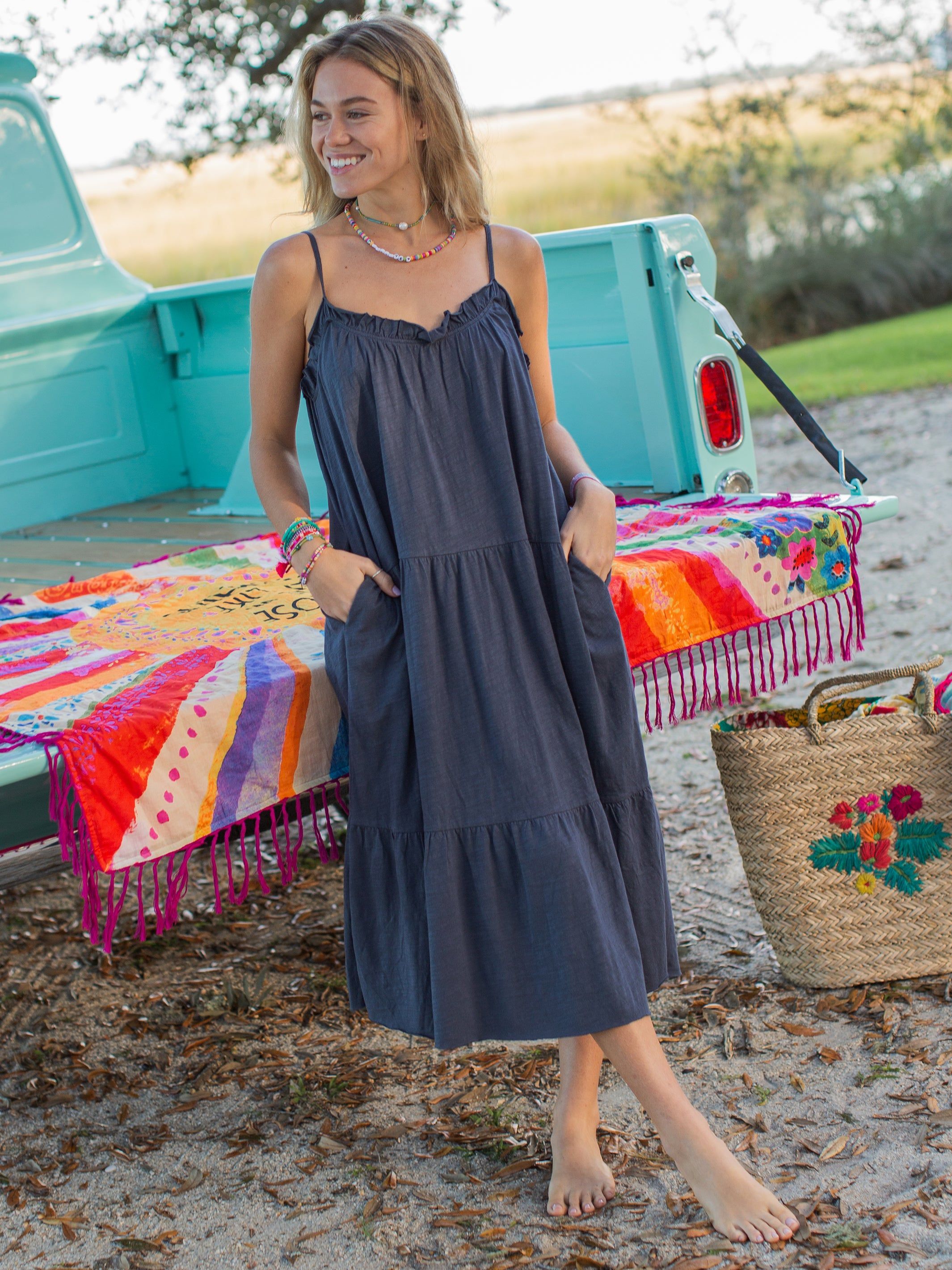 Harley Knit Midi Dress - Navy sold by NATURAL LIFE