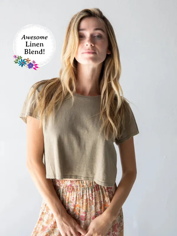 All Day Tee Shirt - Sage sold by NATURAL LIFE