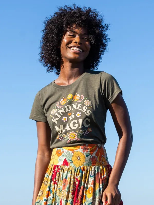 Perfect Fit Tee Shirt - Kindness Is Magic sold by NATURAL LIFE