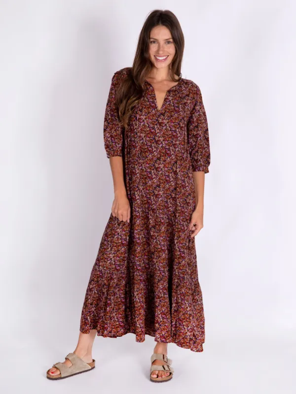 Sage V-Neck Maxi Dress - Coco Floral sold by NATURAL LIFE