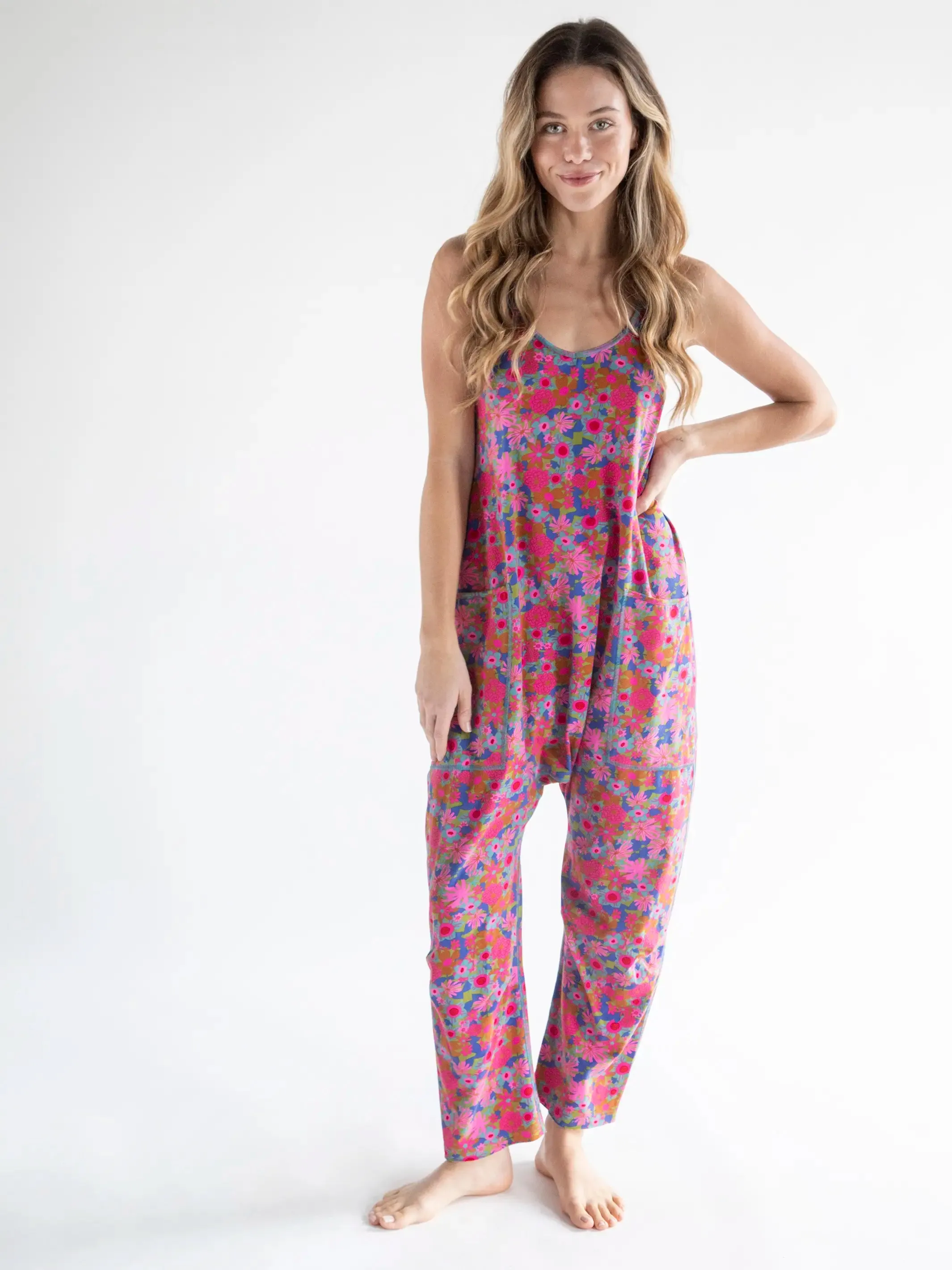 Lucy Jumpsuit - Rust Orchid Pink sold by NATURAL LIFE