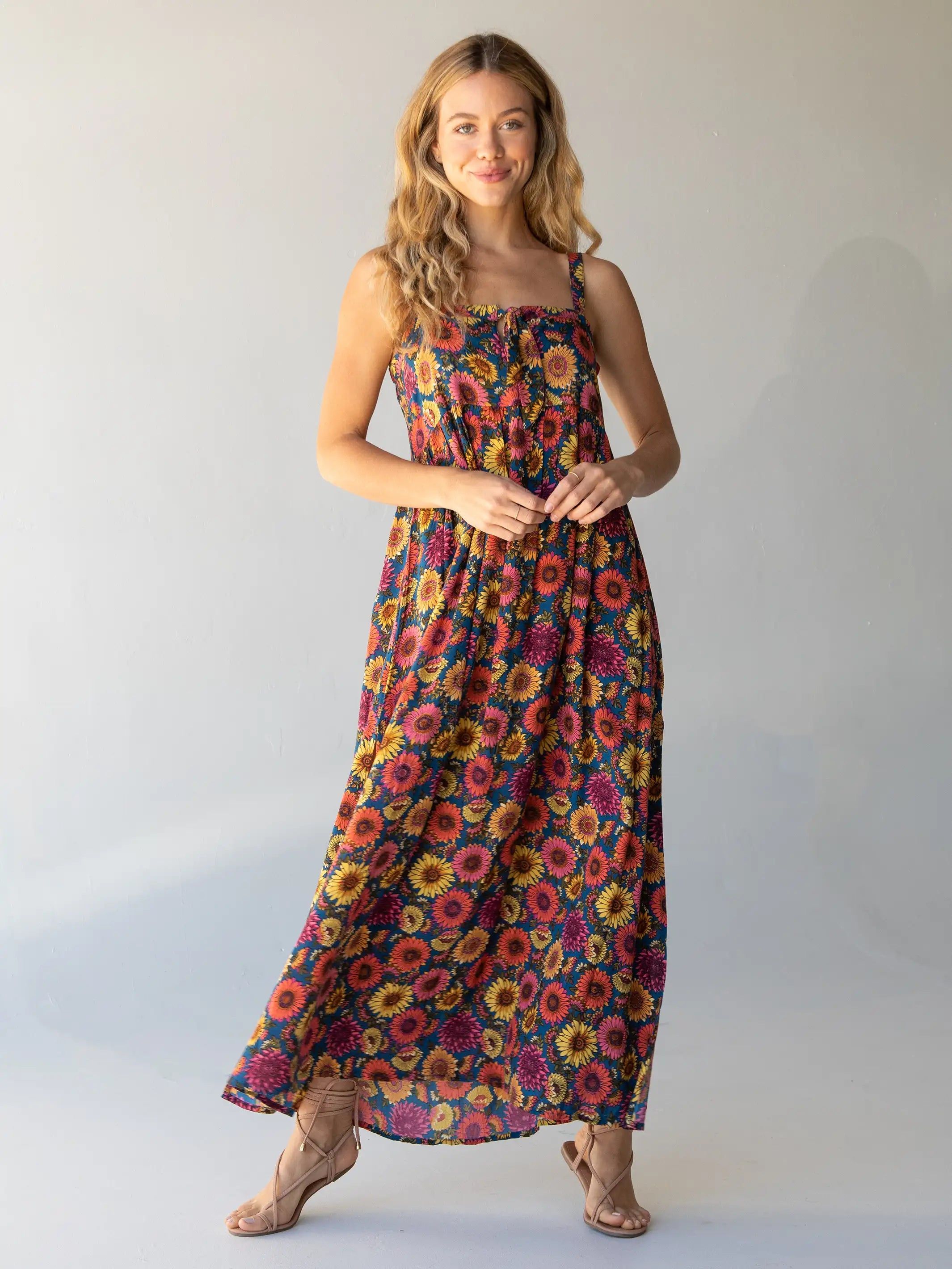Patsy Maxi Dress - Red Sunflower sold by NATURAL LIFE product image thumbnail 3