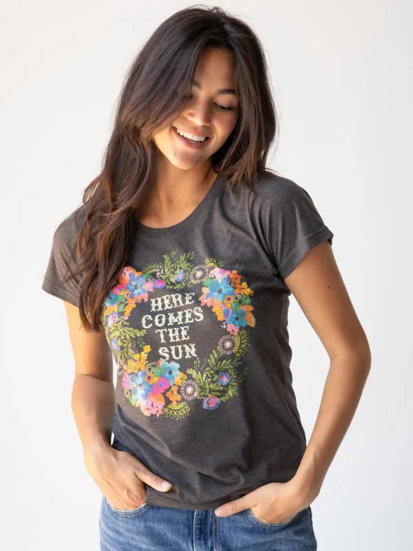 Perfect Fit Tee Shirt - Here Comes The Sun sold by NATURAL LIFE