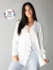 Laid Back Button Down Top - White sold by NATURAL LIFE