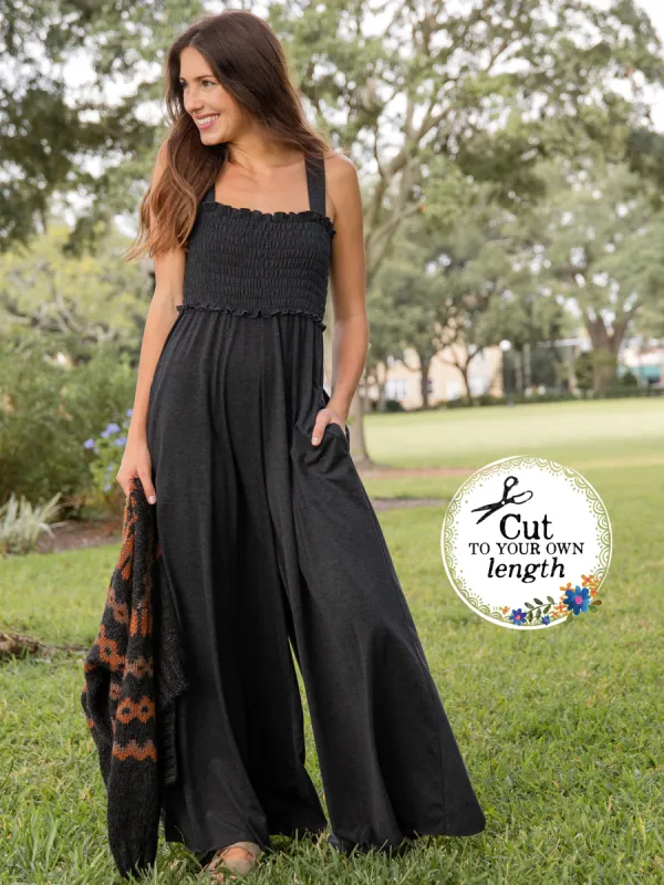 Harper Knit Jumpsuit - Charcoal sold by NATURAL LIFE