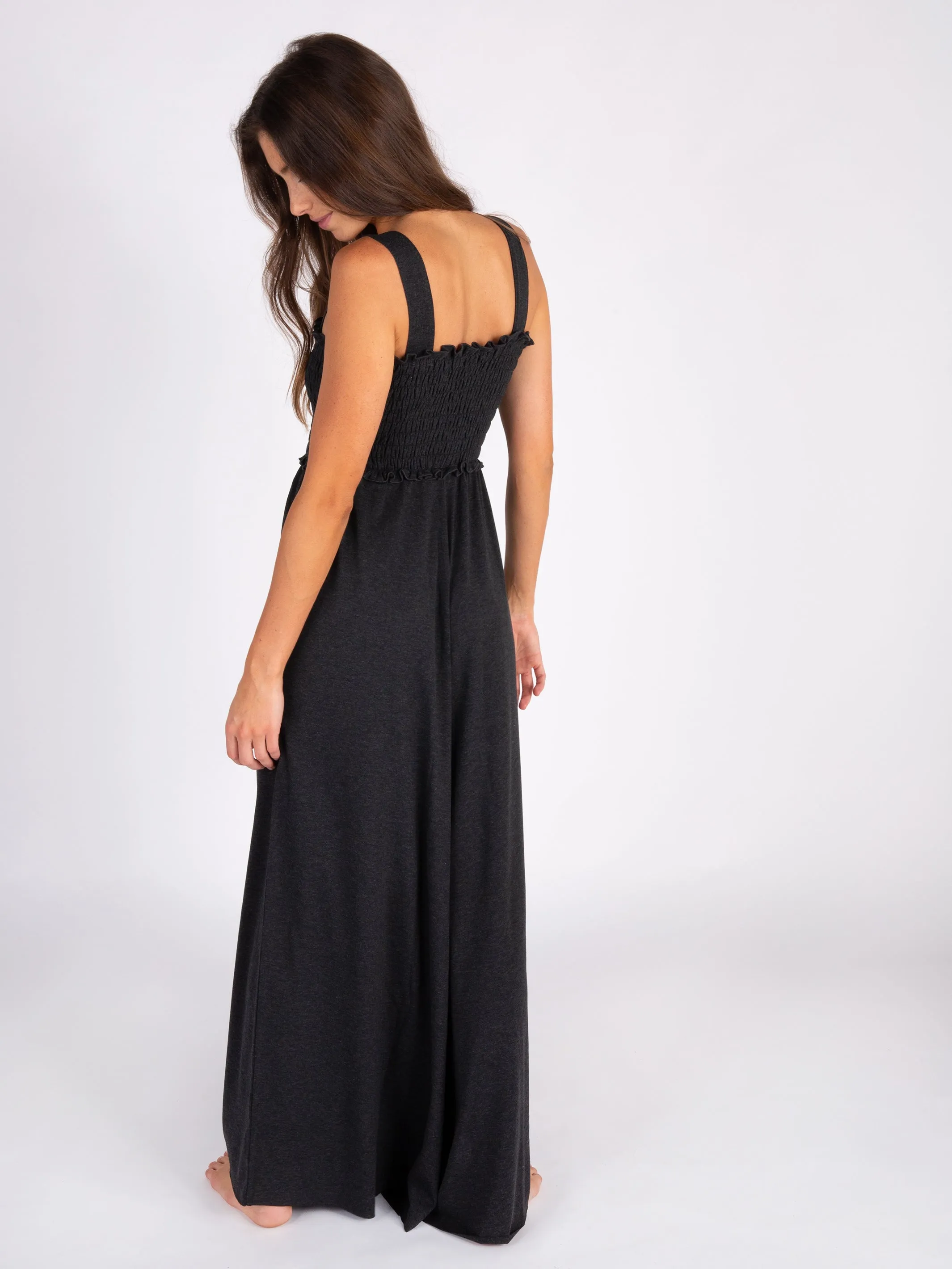 Harper Knit Jumpsuit - Charcoal sold by NATURAL LIFE product image thumbnail 3