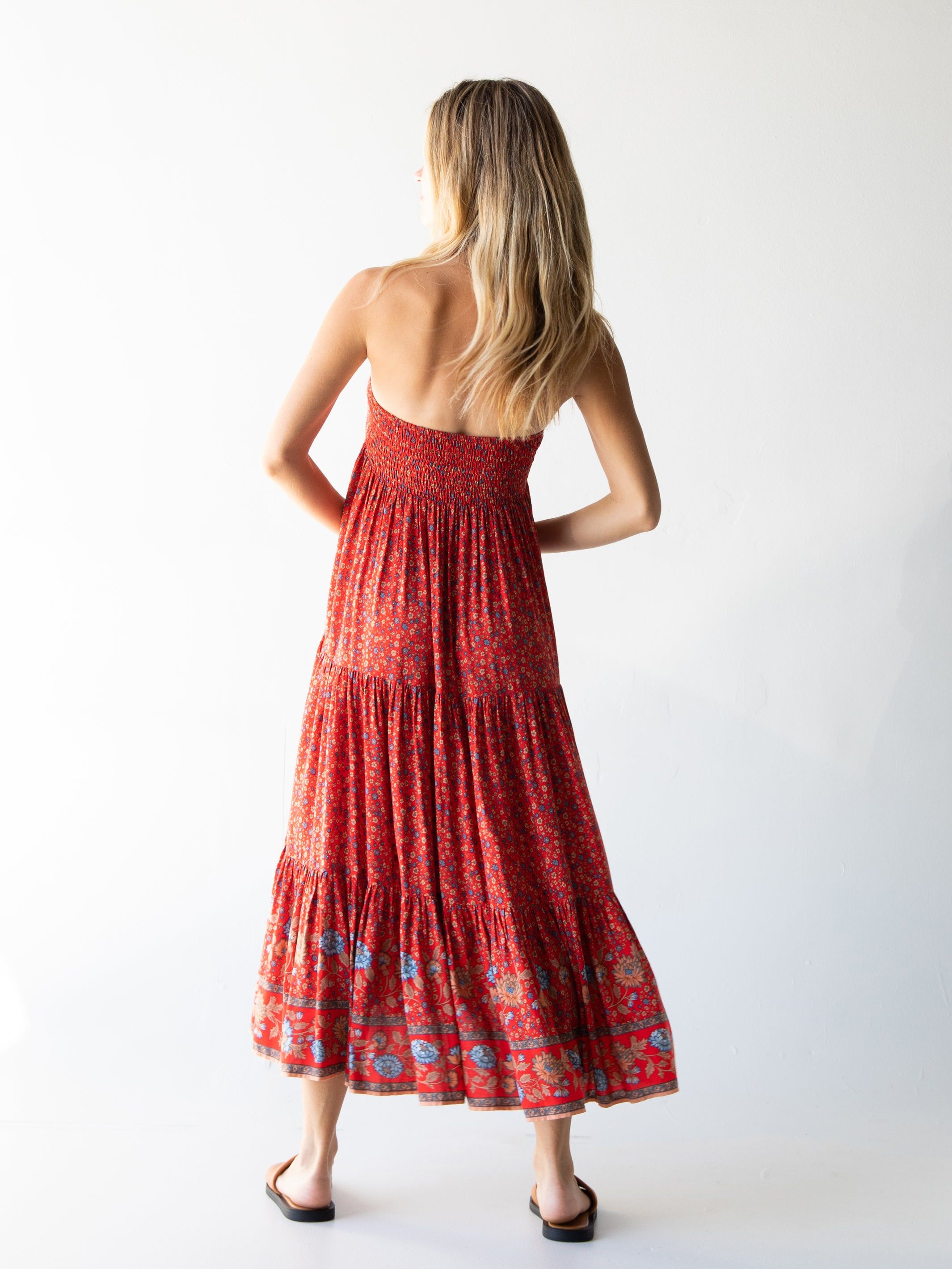Hanna Convertible Maxi Skirt - Red Floral Border sold by NATURAL LIFE product image thumbnail 6