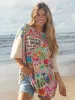 One Size Cotton Easy Tee - Cream Sunshine On My Shoulders sold by NATURAL LIFE