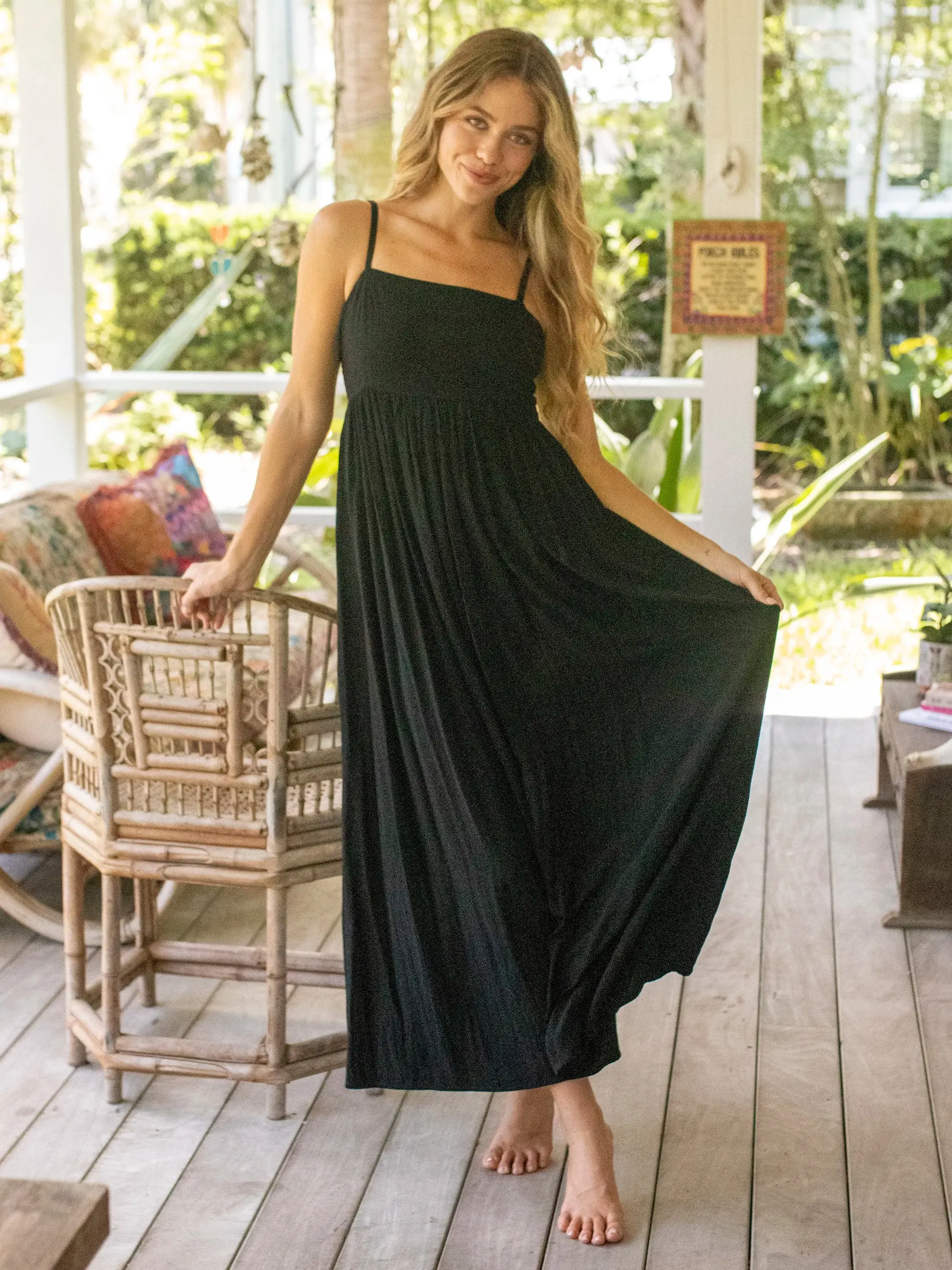 Bailey Maxi Dress - Black sold by NATURAL LIFE product image thumbnail 4