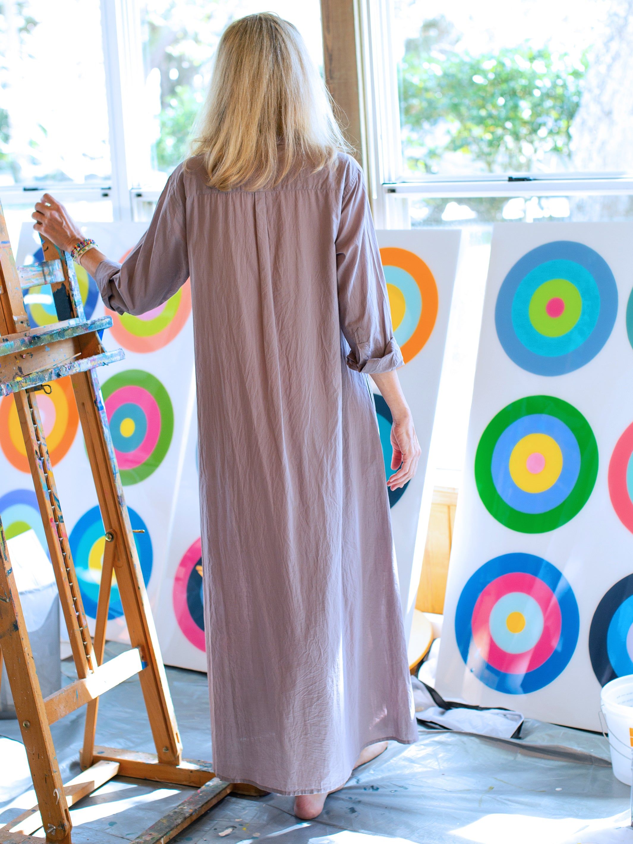 Drew Cotton Shirt Dress - Greylac sold by NATURAL LIFE product image thumbnail 3