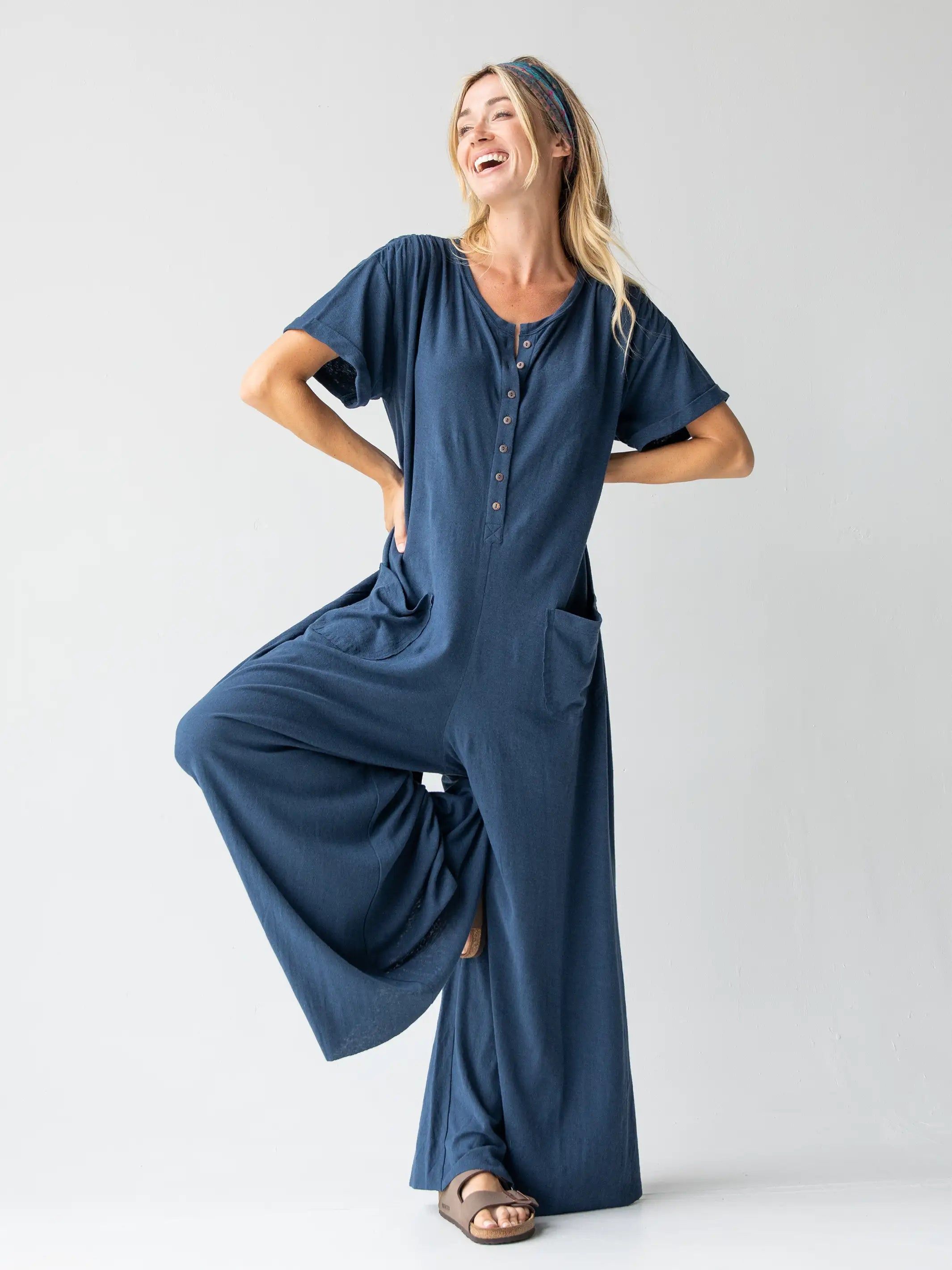Jenna Jumpsuit - Denim sold by NATURAL LIFE