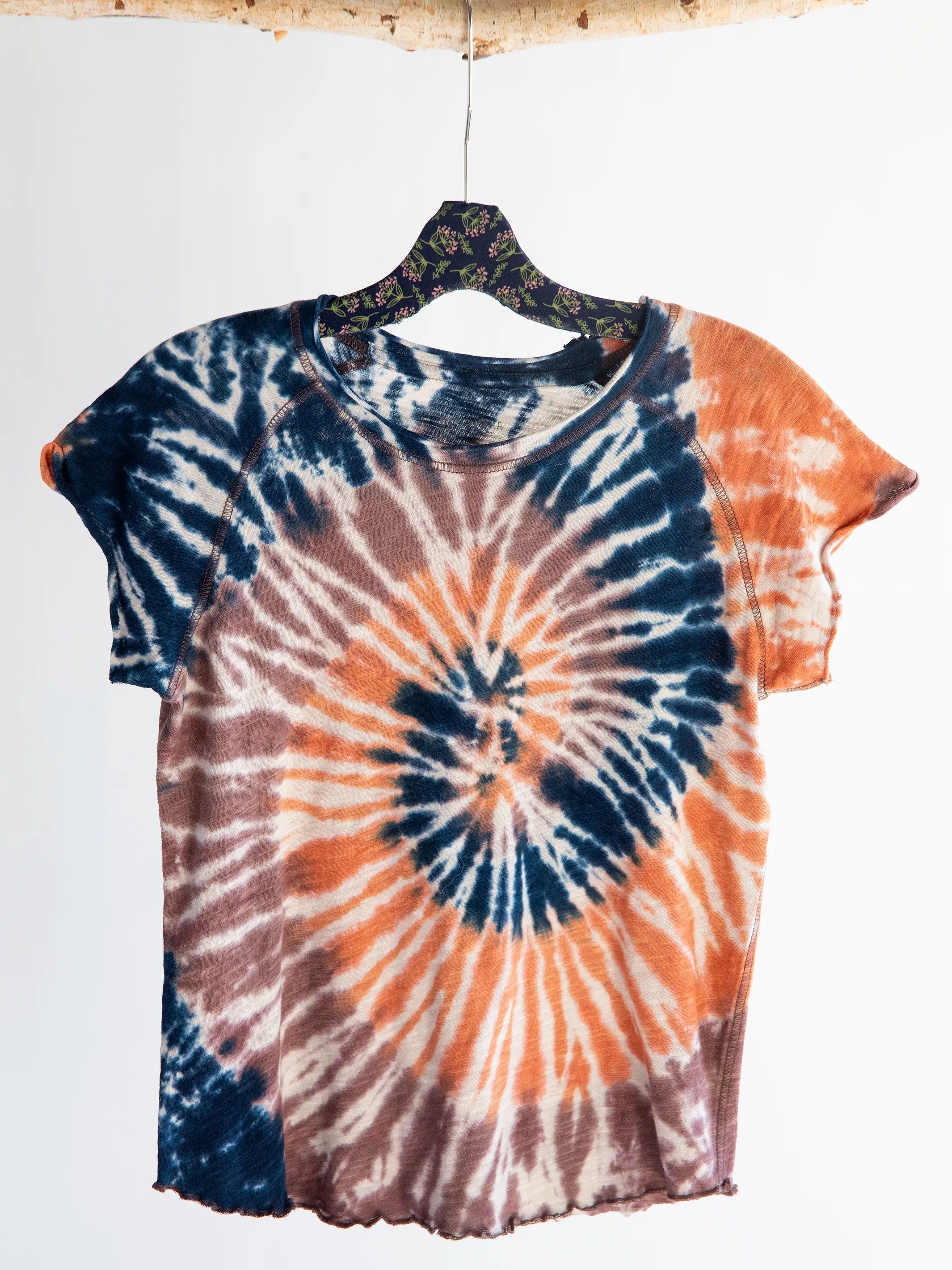 Lily Printed Knit Tee Shirt - Moonstone Navy sold by NATURAL LIFE