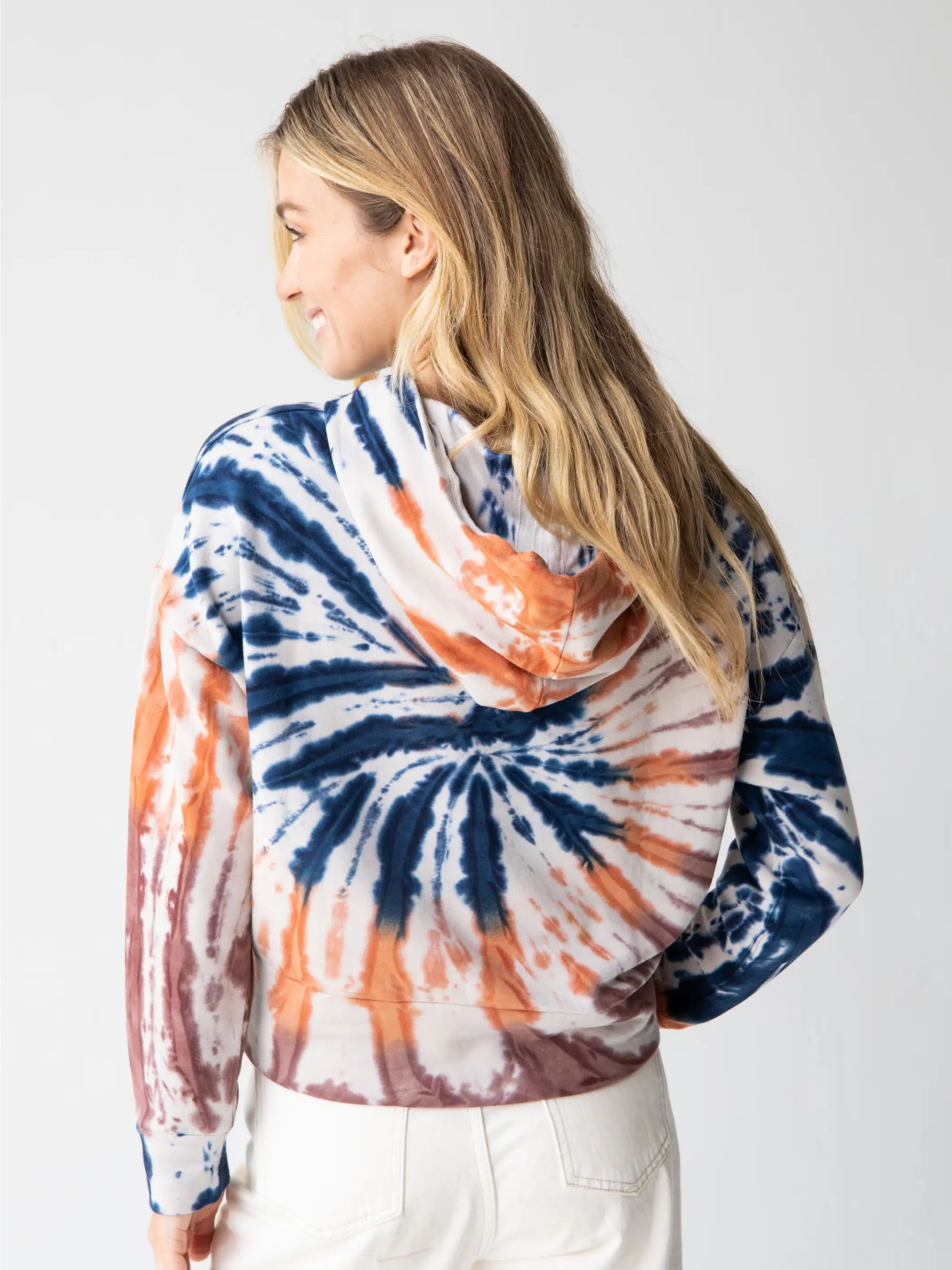 So Comfy Tie-Dye Hoodie - Moonstone Navy sold by NATURAL LIFE product image thumbnail 3