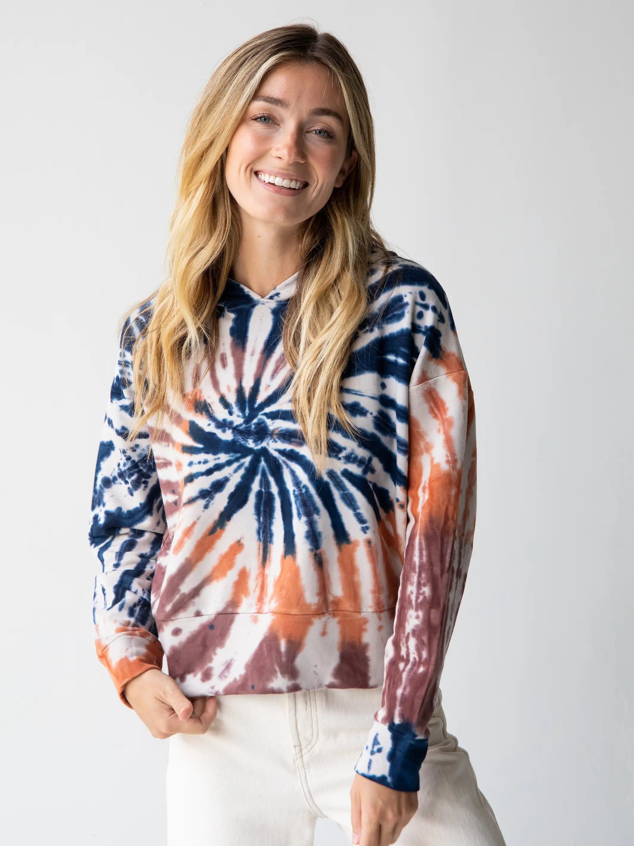 So Comfy Tie-Dye Hoodie - Moonstone Navy sold by NATURAL LIFE product image thumbnail 2