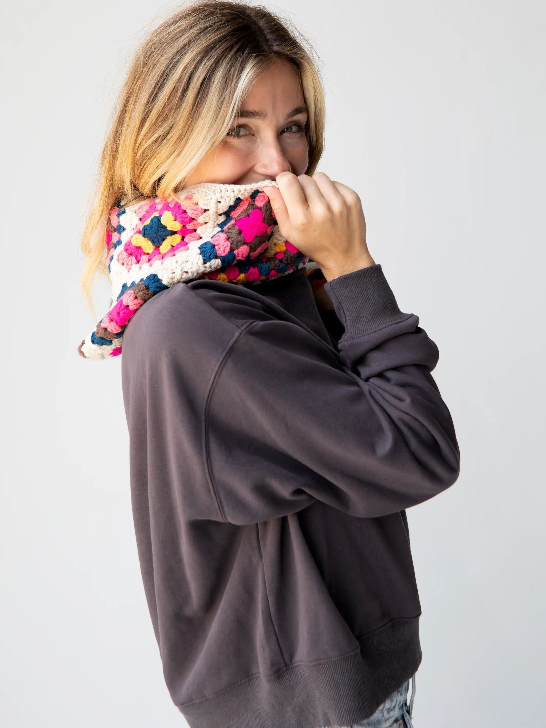 Crochet Hood Sweatshirt - Charcoal sold by NATURAL LIFE product image thumbnail 4