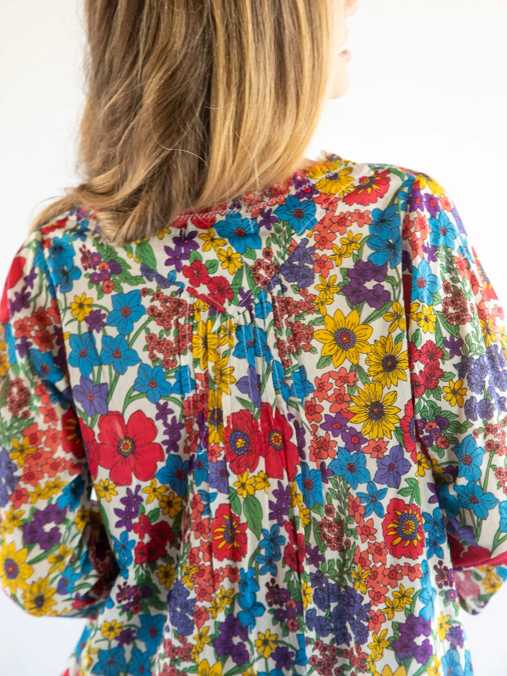 Tunic-In-A-Bag - Red Yellow Blue Floral sold by NATURAL LIFE product image thumbnail 4